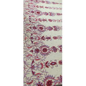 Tissu en dentelle brodée 3D de luxe, matériau de qualité supérieure pour robe de soirée, robe de mariée, tissu en gros - Product Image 1