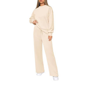 Conjunto de 2 Piezas Personalizado para Mujer, Chándal de Dos Colores, Diseño de Moda de Invierno, Chaquetas con Cremallera de Manga Larga, Traje Casual de 2 Piezas para Mujer - Product Image 5