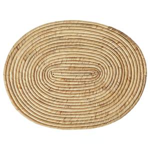Oval rolled water hyacinth placemat Eco friendly products Made in Vietnam <b>Table</b> decoration Woven Placemat Wholesale - Product Image 1