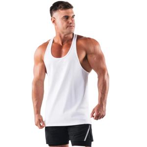 Vêtements de gymnastique Coton Bodybuilding Stringer Débardeur Hommes Fitness Singlets Sports Sleeveless Shirt Solid Muscle - Product Image 1