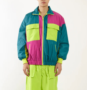 Veste de course imperméable avec logo personnalisé pour homme, légère, noire, en nylon froissé, coupe-vent, fermeture éclair, avec tissu personnalisé, meilleure veste - Product Image 5