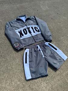 Logo personnalisé Polyester Polos Chemises Short Ensemble 2 Pièces Jogging Survêtement Hommes Nylon Survêtements Ensemble Court pour Homme - Product Image 3