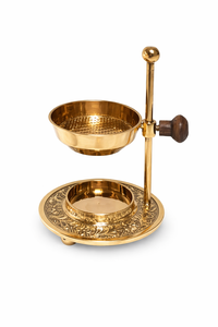 Brass <b>Incense</b> <b>Burner</b> & <b>Holder</b> with Adjustable Design Eco-Friendly for Bakhoor Aromatherapy and Religious Home Decor Use - Product Image 2