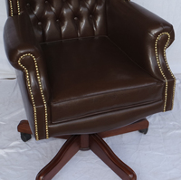 Muebles clásicos President Wing Office Chair 008-Muebles de caoba Indonesia