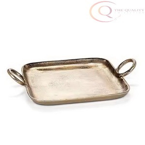 Plateau décoratif artisanal en acier inoxydable pour le Ramadan |   Couleurs et logo personnalisables pour les maisons modernes et classiques - Product Image 3