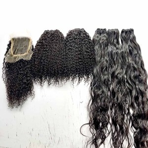 100% Extensions de cheveux Remy de haute qualité Paquets de cheveux indiens lisses et durables Cuticules alignées Meilleures extensions de cheveux longs - Product Image 1