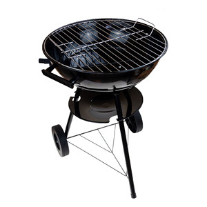 Circular garden charcoal grill with lid and ash <b>box</b> - Product Image 3