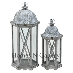 Lámparas de farol de hierro metálicas colgantes de mesa con acabado rústico de diseño antiguo hecho a mano a precio barato de fabricantes indios - Product Image 2