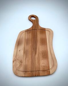 Planche à découper en bois classique pour la cuisine traditionnelle, ustensiles de cuisine, forme rectangulaire, épaisseur 1,5 cm, passe au lave-vaisselle, équilibrée - Product Image 2