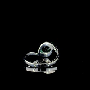 Alta calidad 1,50 CT verde moissanite boda banda 925 Plata Vintage aniversario corte ovalado regalo de moda para el Día de San Valentín - Product Image 4