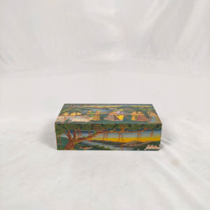 Enamel Printed Finishing Modern Design Rectangular <b>Trinket</b> <b>Box</b> Necklace Bracelet Bangles Storage Hot Selling Jewelry <b>Box</b> Usage - Product Image 1