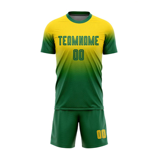 Maillot de football pour homme de haute qualité, couleur et logo personnalisés, 100% polyester, léger, respirant, séchage rapide, col en V, manches courtes - Product Image 2