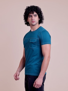 Meilleure qualité coupe régulière Premium couleur unie coupe coudre cou T-Shirt élégant confortable garde-robe chaque décontracté pour Look 100% - Product Image 4