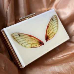 Exclusive Modern <b>Epoxy</b> <b>Resin</b> Clutch for Women | Waterproof Eco-Friendly Wedding Evening Purse | Bridal & Special Occasion - Product Image 5