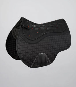 Selle de cheval anglaise matelassée en coton premium, matière respirante, doublure douce, soutien confortable, équipement équestre. - Product Image 1