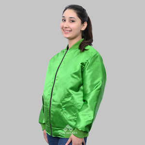 Chaqueta de bombardero de hombre impermeable de nailon con doble cremallera y diseño de invierno con logotipo personalizado - Product Image 2