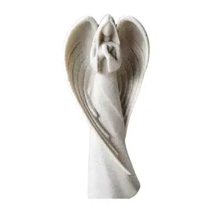 ホームオフィスの装飾ギフト用の翼の彫像を持つ樹脂OEMエンジェル