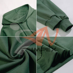 Sweat-shirts en jersey de mélange de coton et de polyester 180 GSM pour hommes, streetwear, poche unie avec logo personnalisé, faible MOQ, livraison rapide, usine OEM - Product Image 4