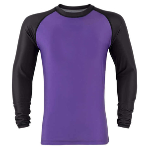 Unisex BJJ Rash Guard OEM <b>Heat</b>-Transfer Printed Breathable Full Sleeve Polyester/Spandex Gym Surfing Diving - Product Image 1
