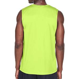 Camiseta sin mangas de Jersey personalizada diseño único sin costuras camisetas sin mangas de algodón azul superventas Premium - Product Image 2