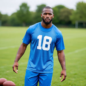 Maillot de baseball surdimensionné en maille T-shirt pour homme Maillot de football en maille d'entraînement pour homme - Product Image 1