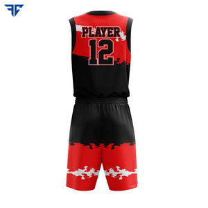 Conjunto de camiseta de baloncesto reversible personalizado de alta calidad, pantalones cortos transpirables para hombre, uniforme, envío rápido, fábrica, venta al por mayor, impreso - Product Image 3