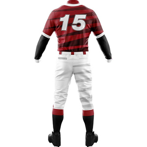 Meilleures ventes de maillots de baseball personnalisés en sublimation, uniformes vierges, design gratuit, uniformes de baseball pour hommes - Product Image 3