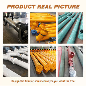 Convoyeur à vis flexible en acier inoxydable à vitesse réglable pour usine de fabrication 500L/heure Transport de viande et de céréales - Product Image 4