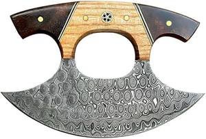 Cuchillo Ulu Personalizado de Acero Inoxidable al por Mayor, Cuchillo para Pizza Personalizable OEM, el Más Vendido, Calidad Industrial Premium, Logotipo Personalizado - Product Image 5