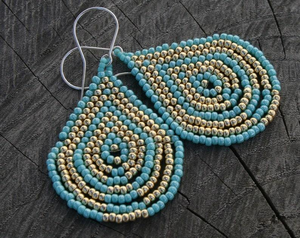 Flower Embroidery Beading <b>Chandelier</b> <b>Earrings</b> Plush <b>Fashion</b> Jewelry Flower Embroidery Beading <b>Chandelier</b> <b>Earrings</b> Plush - Product Image 5