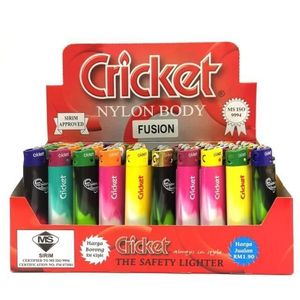 Plastic  Multi Colors Disposable & <b>Refillable</b> Modern Cricket Lighter - Product Image 2