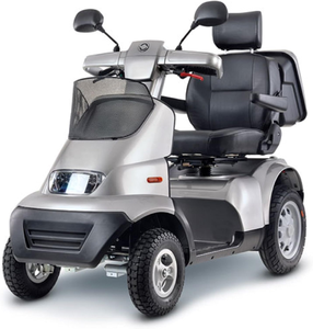 ORIGINAL 2026 Afis-cooter S4 - Scooter de mobilité pleine grandeur - 4 roues - Argent métallisé - Product Image 2