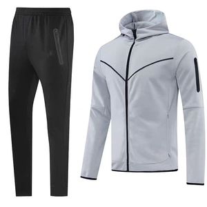 Vêtements de sport de fitness pour la salle de sport, survêtement technique en molleton pour hommes, ensemble deux pièces, survêtement de jogging pour hommes - Product Image 6