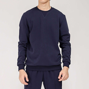 100% algodón 330gsm pulóver suéter OEM personalizar francés Terry Unisex Casual cuello redondo sudaderas de cuello redondo - Product Image 1