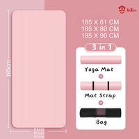 Tapete de Yoga Extra Grueso de NBR Antideslizante y Ecológico con Correa y Bolsa, Venta al por Mayor de Fábrica OEM