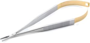 Porte-aiguilles droit Castroviejo en acier inoxydable de haute qualité, instrument manuel de microchirurgie, chirurgie maxillo-faciale, MOL CE - Product Image 6