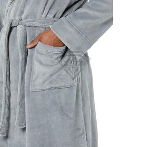 Batas de baño de calidad superior para hombre, tela de rizo de lujo con cuello de capucha, característica térmica de tacto suave, albornoces de alta calidad - Product Image 5