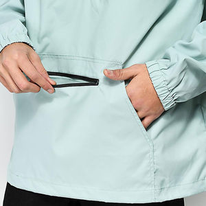 Customized Plus Size <b>Men's</b> Outdoor Waterproof Canvas Windbreaker Anorak <b>Jacket</b> with Stand Collar Hot Sale - Product Image 2