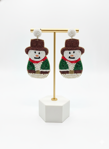 Pendientes de Cuentas de Arroz Trenzadas Hechos a Mano, Estilo Vintage, con Flores Coloridas - Product Image 2