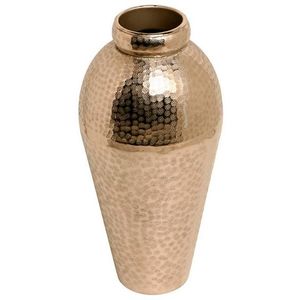 Vase à fleurs en nickel martelé, design luxueux, décoration intérieure dorée pour la maison, le bureau et l'hôtel - Product Image 5