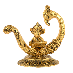 <b>Smart</b> Fashion <b>Deal</b> Gold-Plated Metal Ganesh Ji Tableware Welded Traditional Modern Design Home Decoration Wedding Decoration - Product Image 1