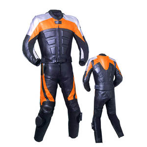 Traje de Motocicleta de Cuero Genuino de Alta Calidad, Impermeable y Resistente al Viento, Talla Grande, Personalizable para Carreras de Autos y Ropa Deportiva - Product Image 4