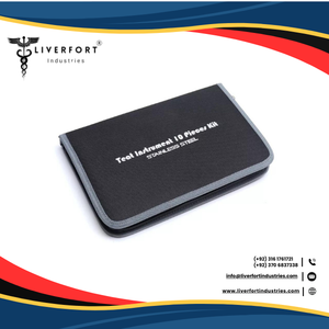 Agujas de cánula para tetina de acero inoxidable alemán de calidad premium, juego de 10 piezas con estuche con cremallera para veterinarios profesionales de ganado - Product Image 6