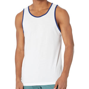 Best Sale 2025 Workout <b>Tank</b> <b>Top</b> Ribbed <b>Tank</b> <b>Top</b> Men <b>Square</b> Collar Fitness Gym Breathable Cotton <b>Tank</b> <b>Top</b> - Product Image 4