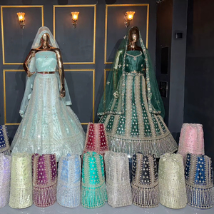 Choli en filet exclusif avec broderie de shisha en miroir lourd et pierres Jarkan conçues pour les looks de fête et de mariage - Product Image 1