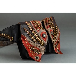 LW Unisex Multi bolsillos Hip Pocket Belt Fanny Pack Cinturones de cuero con estilo Cinturones de viaje - Product Image 2