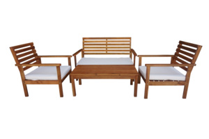 THINH PHU OLIVER Juego de Sofás Funcionales de Madera de Acacia - Muebles de Exterior Contemporáneos para Jardín y Sala de Estar - Embalaje Personalizado - Product Image 6