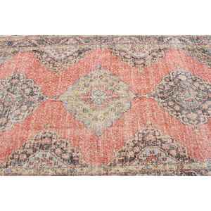 Alfombra Turca de 4.9x12.5 pies, Alfombra Vintage, Alfombra Oriental Roja y Negra - Product Image 5