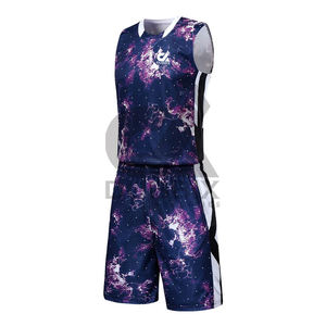 Uniforme de Baloncesto Deportivo, Talla Grande, Color Personalizado, Alta Calidad, 100% Poliéster, Secado Rápido, Transpirable, Sin Mangas, para Adultos - Product Image 2
