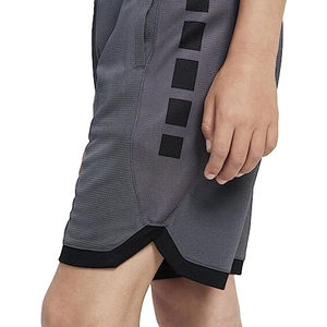 Short de basket-ball d'été pour hommes, solide, décontracté, respirant, à séchage rapide, avec contraste de couleur personnalisé, polyester/coton, jambe droite et ample - Product Image 3